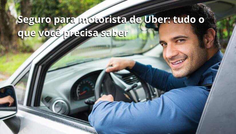 Seguro para motorista de Uber - homem segurando o volante do carro